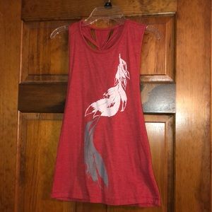 Orangey red tank top